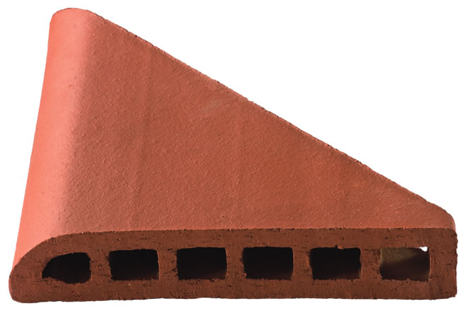 Taş Duvar Üstü Tuğlası 24 cm (İç Köşe)